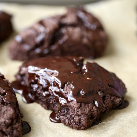 Triple Chocolate Vegan Scones