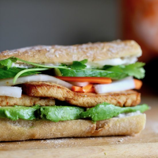 Vegan Tofu Banh Mi