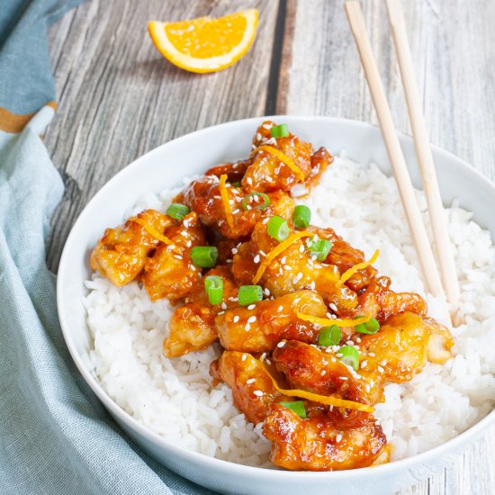 Crispy Vegan Orange Chicken