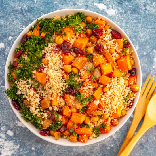 Couscous Salad with Miso Dressing