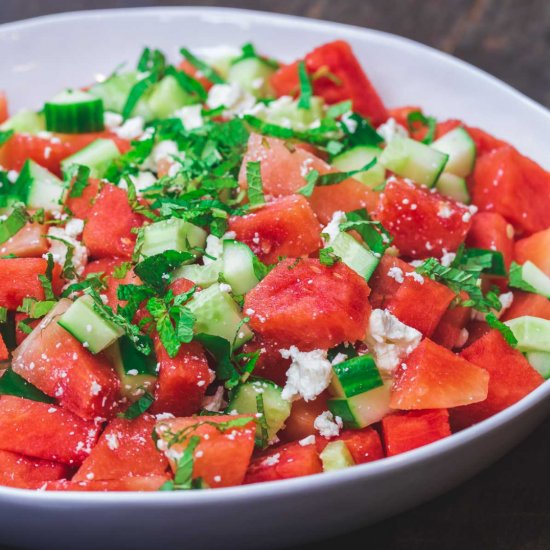 Mediterranean Watermelon Salad