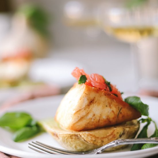 Halibut with Fennel & Grapefruit