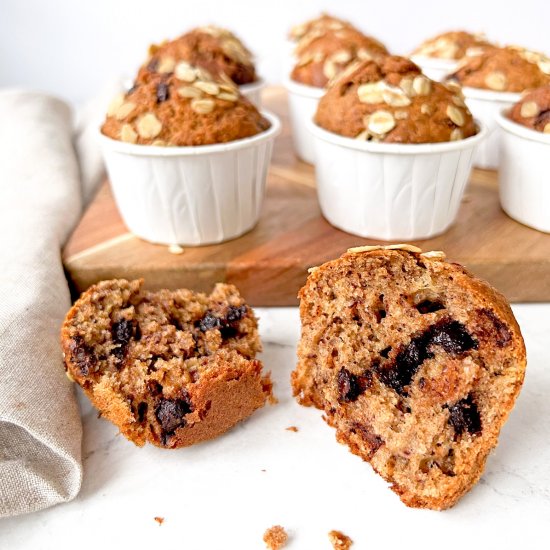 Banana Chocolate Chip Muffins