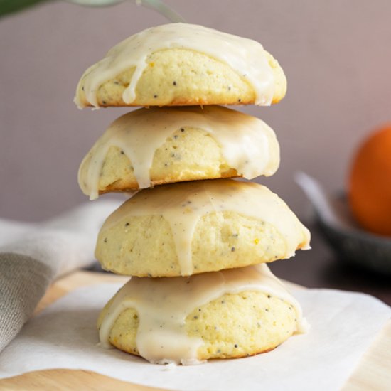 Glazed Ricotta Orange Cookies