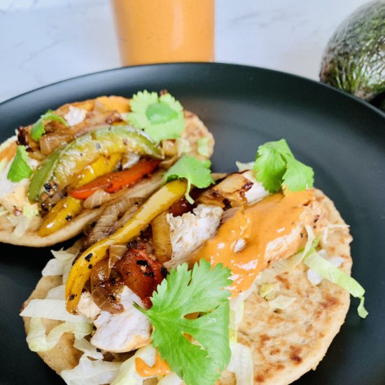 Healthy Chicken Fajita Pita