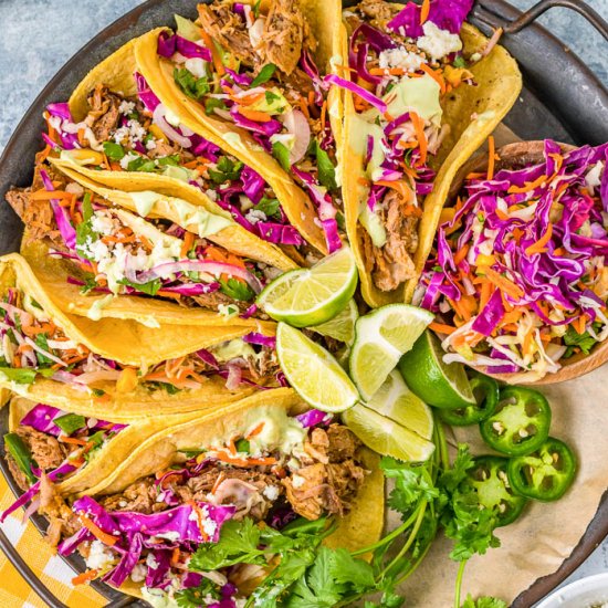 Instant Pot Pulled Pork Tacos