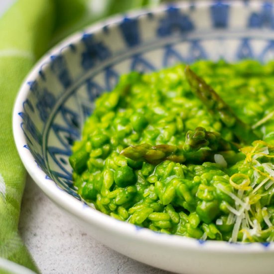 Risotto Verde with Peas & Asparagus