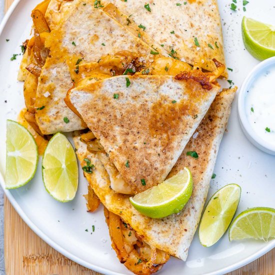 MEXICAN SHRIMP QUESADILLA