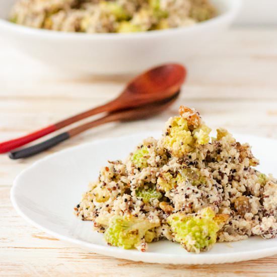 Roasted Romanesco Quinoa Salad