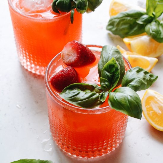 Strawberry Basil Lemonade