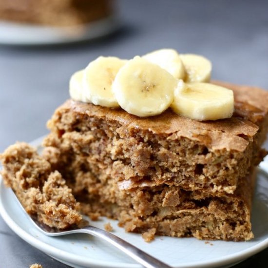 Whole Wheat Vegan Banana Pancakes