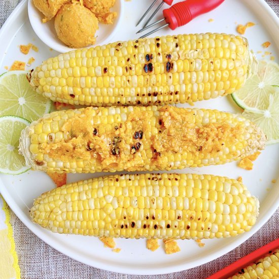 Grilled Corn with Doritos Butter