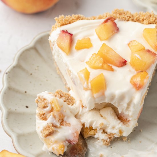 Peaches and Cream Cheesecake