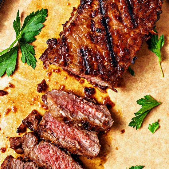 grilled sirloin steak