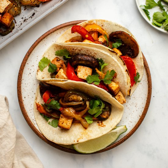 Sheet Pan Vegan Fajitas