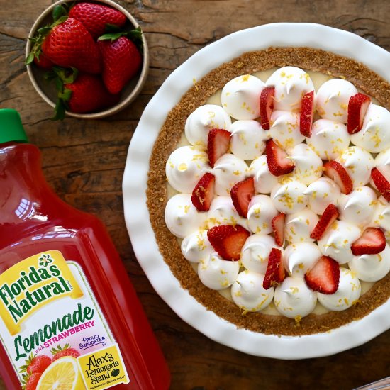 Strawberry Lemon Icebox Pie