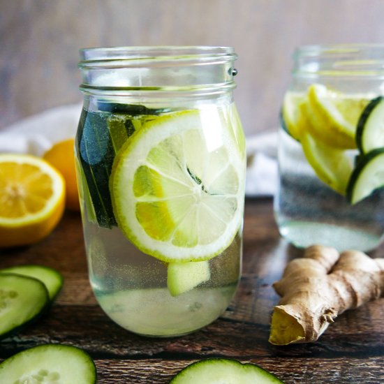 Cucumber Lemon Ginger Water