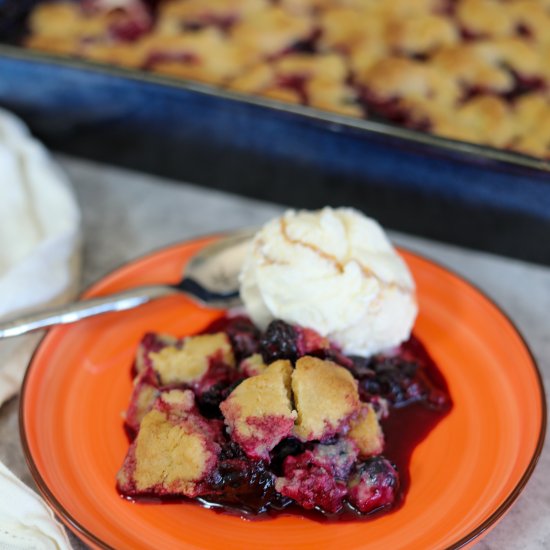 Triple Berry Cobbler