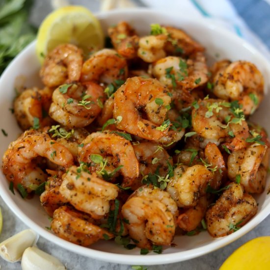 Blackened Shrimp with Garlic