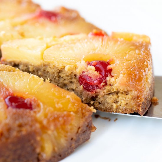 Healthy Pineapple Upside Down Cake