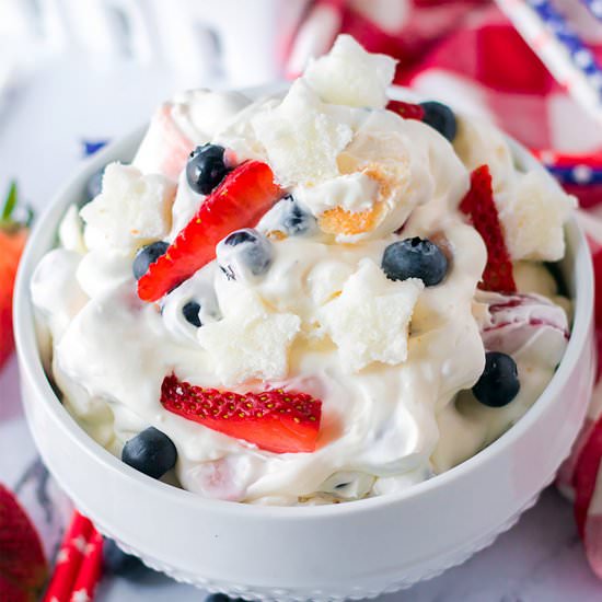 Berry Cheesecake Fluff Salad