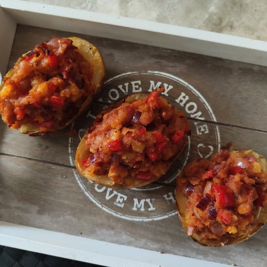 Harissa Jacket Potatoes