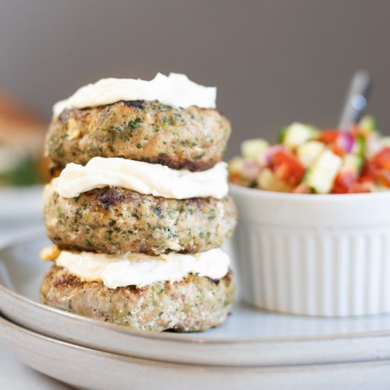 Greek Turkey Burgers