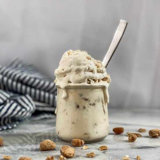 Macadamia Nut Brittle Ice Cream