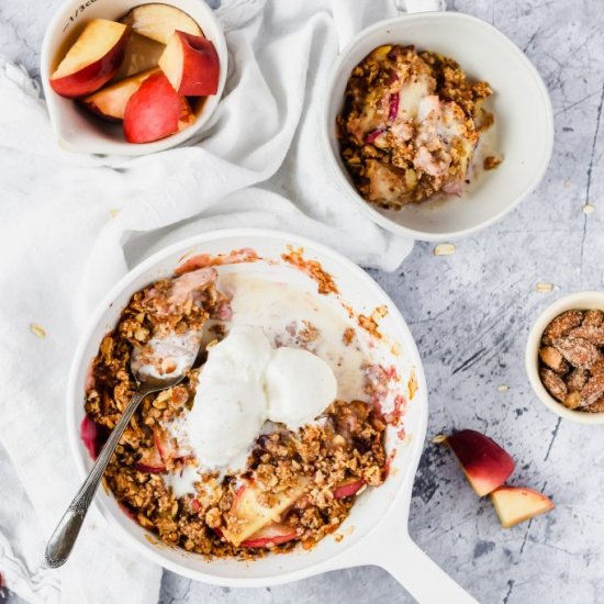 Healthy Peach Crisp