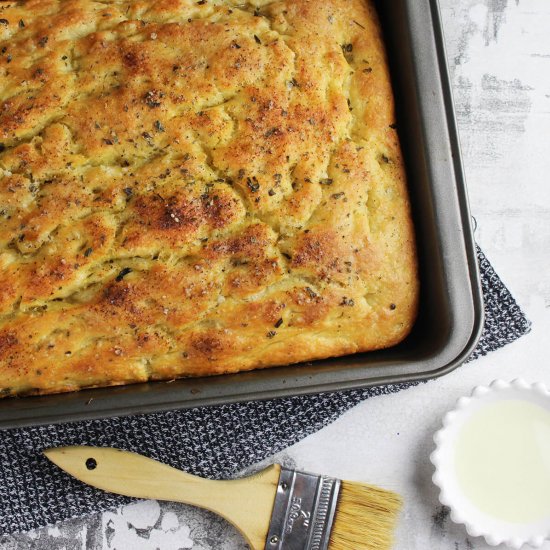 Soft focaccia