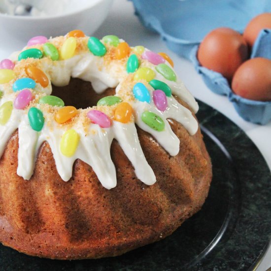 Easter carrot bundt cake