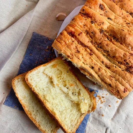 Homemade garlic bread