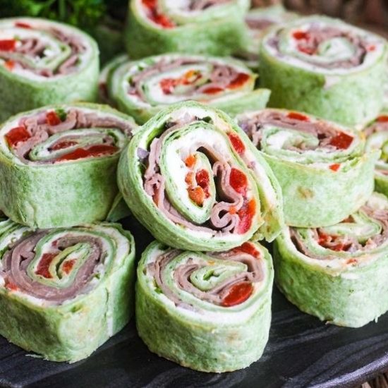 Boursin Roast Beef Pinwheels