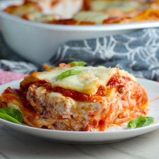 Layered Lasagna Recipe with Sausage