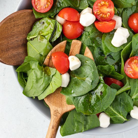 Spinach Caprese Salad