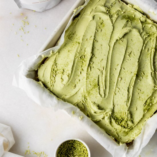 Matcha Snacking Cake