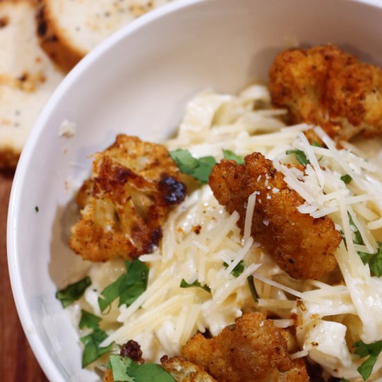 Blackened Cauliflower Fettuccine