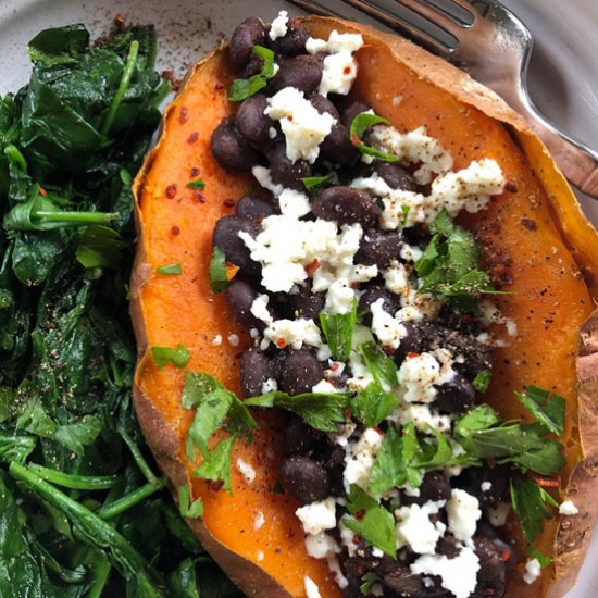 Sweet Potato, Black Bean Medley