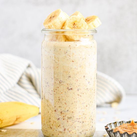 Peanut Butter Banana Overnight Oats