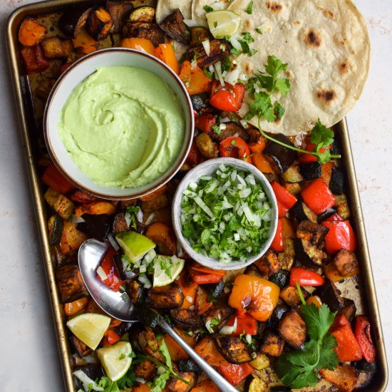 Sheet Pan Veggie Tacos