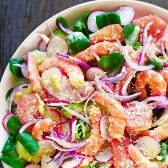 Shrimp Avocado Salad with Lime