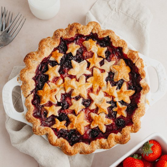 Strawberry Blueberry Pie