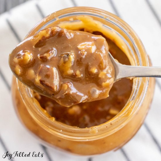 Keto Caramel Pecan Sauce