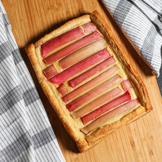 Rhubarb Frangipane Tart