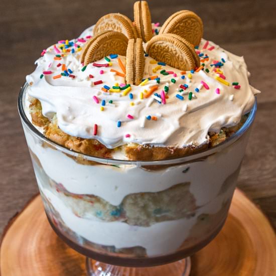 Birthday Trifle Cake with Sprinkles