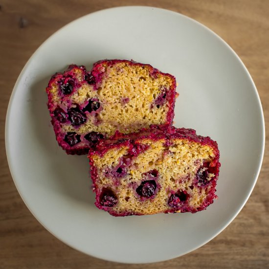 Vegan Lemon Blueberry Cake