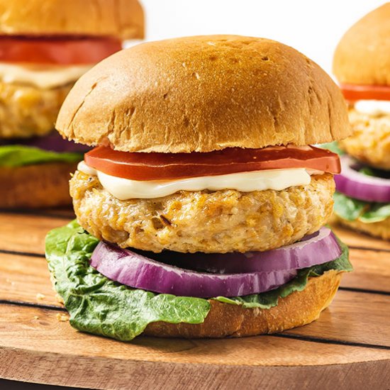 Ground Chicken Burgers