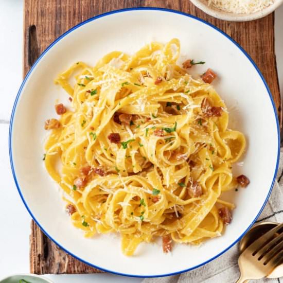 Pasta Carbonara with Pancetta