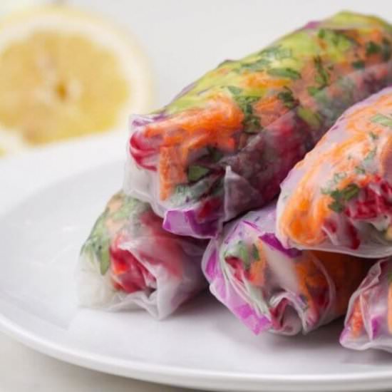 Summer Rolls with Dairy Free Sauce