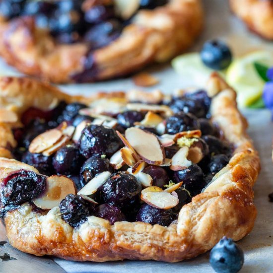 Blueberry Tarts with Puff Pastry